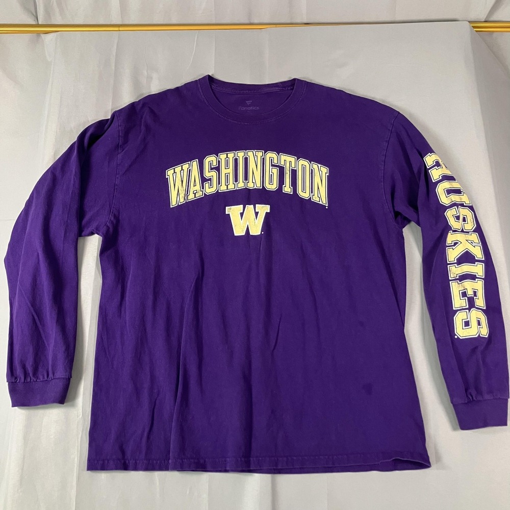 Washington Huskies‎ Shirt Mens Large Purple NCAA College Football Fanatics